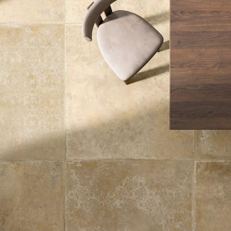 Terre cuite - carrelage effet vieilli MIEL 120x120 cm rectifié