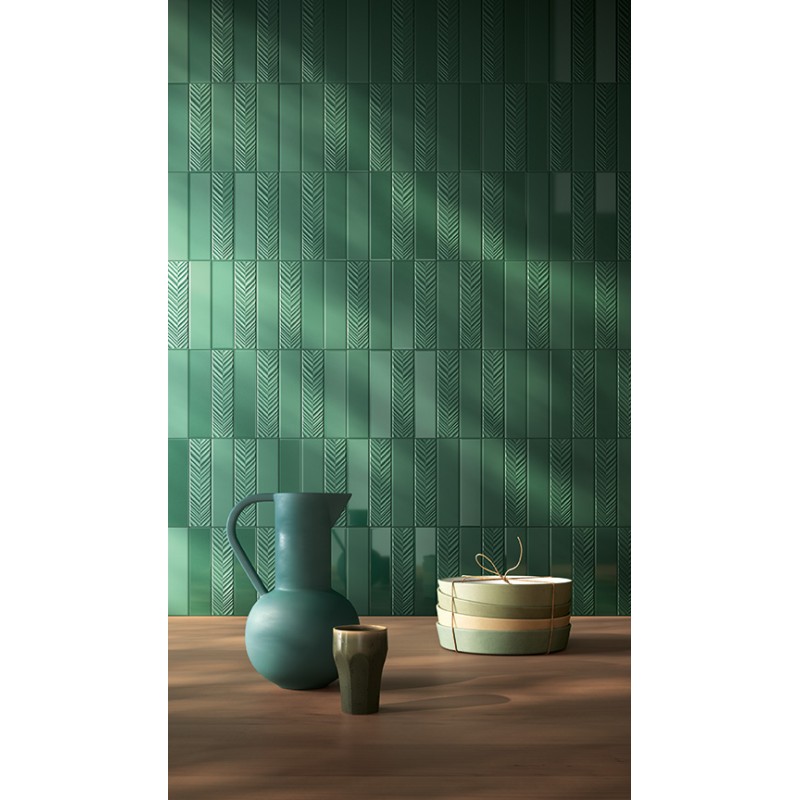 Zellige - carrelage DUST PINE DECOR 5x20 cm LIGNE ou CHEVRON