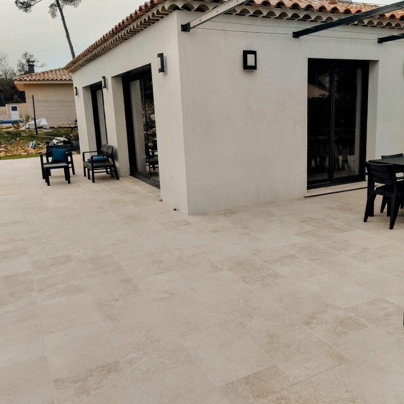 Accueil - CARRELAGE TRAVERTIN 40.2 cm x 60.4 cm antidérapant