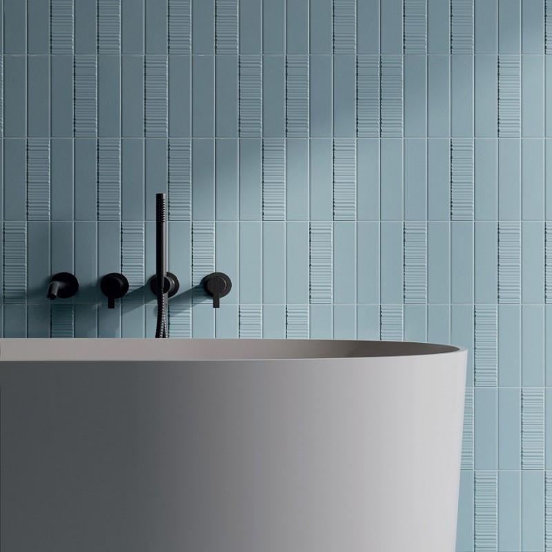 Zellige - carrelage DUST NIAGARA DECOR 5x20 cm LIGNE ou CHEVRON