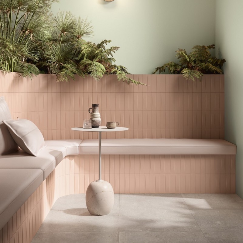 Zellige - carrelage DUST BLUSH 5x20 cm MAT ou BRILLANT