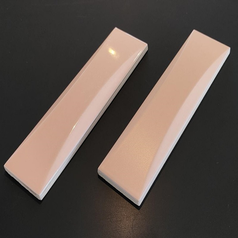 Echantillon - echantillon carrelage DUST BLUSH DUNA 5x20 cm MAT et BRILLANT