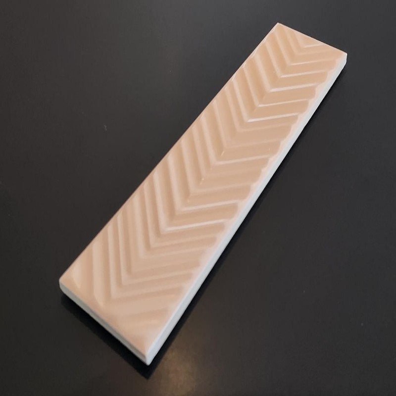 Zellige - carrelage DUST BLUSH DECOR 5x20 cm LIGNE ou CHEVRON