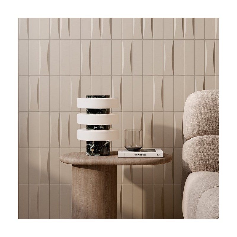 Zellige - carrelage DUST DOVE DUNA 5x20 cm MAT ou BRILLANT