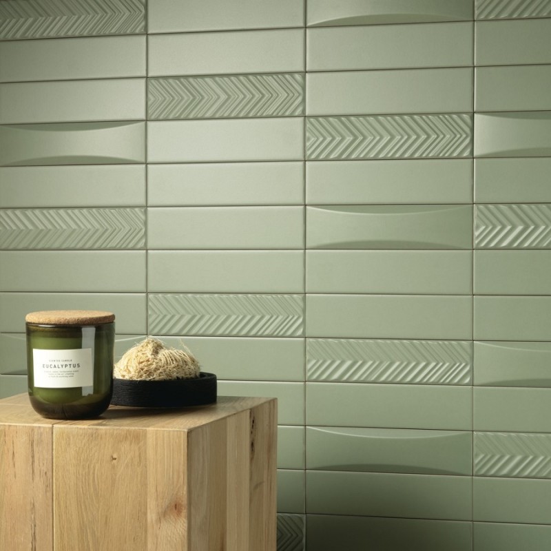 Zellige - carrelage DUST SAGE DUNA 5x20 cm MAT ou BRILLANT