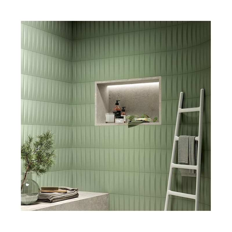 Zellige - carrelage DUST SAGE DUNA 5x20 cm MAT ou BRILLANT