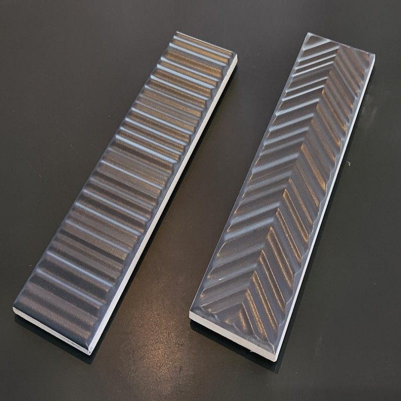 Zellige - carrelage DUST INK DECOR 5x20 cm LIGNE ou CHEVRON