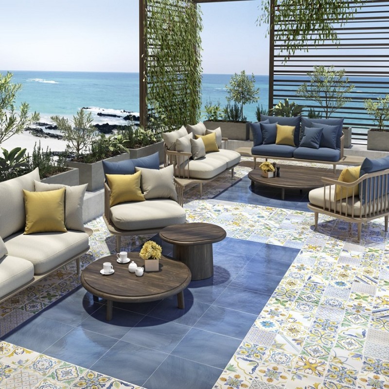 Carreaux ciment - CARRELAGE AZULEJO 20.3 X 20.3 CM MARECHIARO MIX