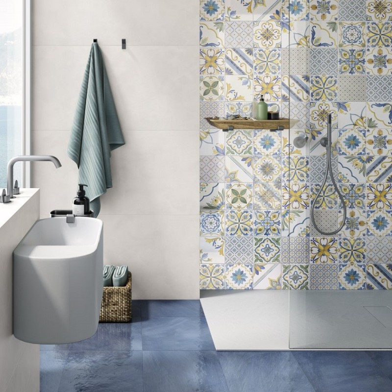 Carreaux ciment - CARRELAGE AZULEJO 20.3 X 20.3 CM MARECHIARO MIX