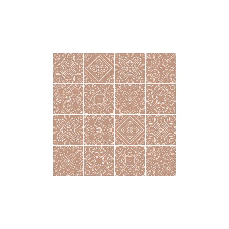 Carreaux ciment - carrelage effet carreaux ciment 20 x 20 cm MIX BRICK