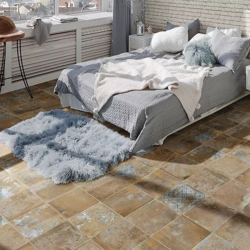 Terre cuite - Carrelage effet terre cuite 33,3 x 33,3 cm ANTIQUA TERRA