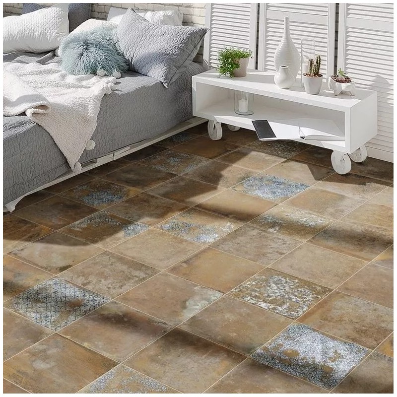 Terre cuite - Carrelage effet terre cuite 33,3 x 33,3 cm ANTIQUA TERRA