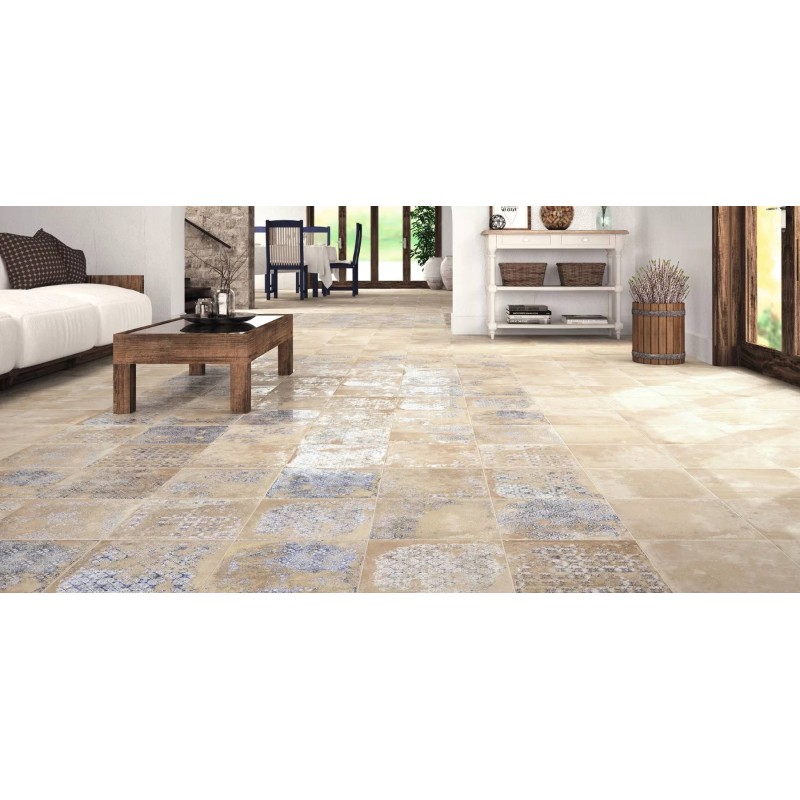 Terre cuite - Carrelage effet terre cuite 33,3 x 33,3 cm ANTIQUA BEIGE