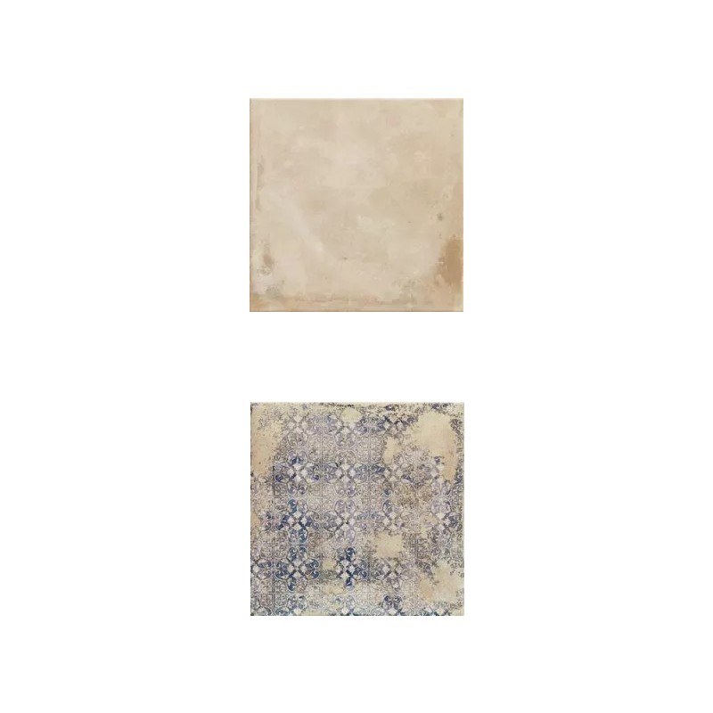 Echantillon - echantillon Carrelage effet terre cuite 33,3 x 33,3 cm ANTIQUA BEIGE terret cuite et décor