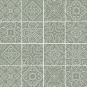 echantillon carrelage effet carreaux ciment 20 x 20 cm MIX GREEN