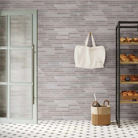 Plaquette de parement - carrelage parement 15x45 cm AMSTERDAM GREY effet brique