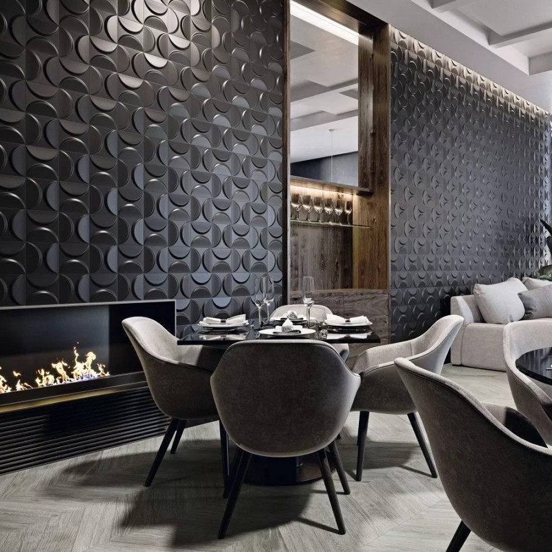 Carrelage 3D relief - carrelage 3D DARK 33x33 cm