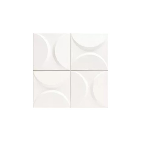 Echantillon - echantillon carrelage 3D WHITE 33x33 cm