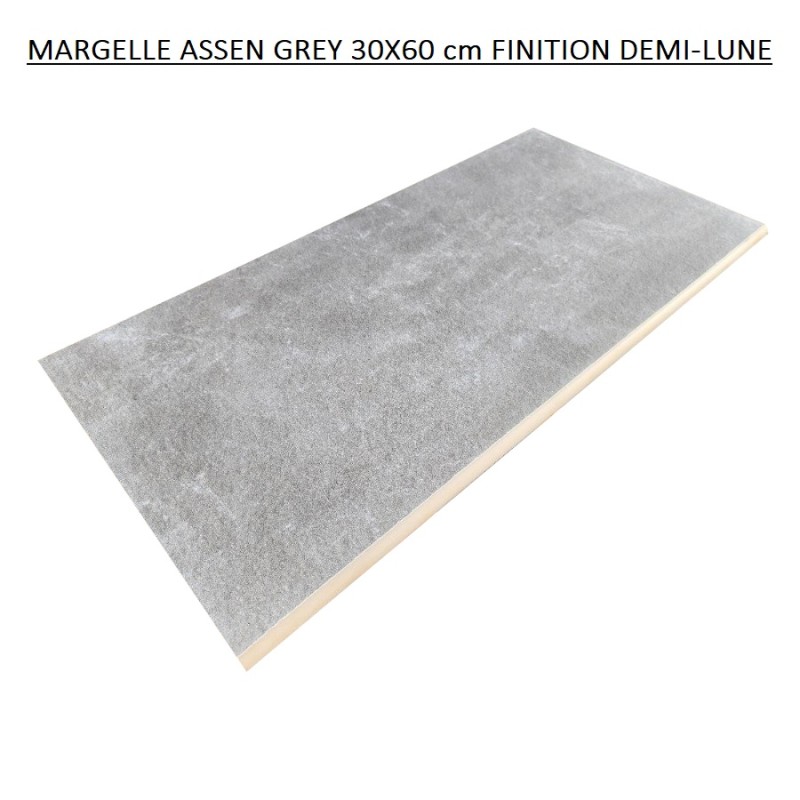 Dalle sur plots terrasse - Dalle sur plots ASSEN GREY 60x60x2 cm effet béton antidérapant R11