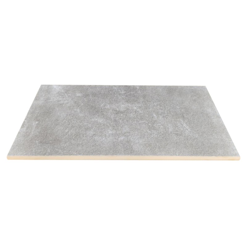 Margelles - margelle ASSEN GREY 30x60x2 cm finition DEMI-LUNE antidérapante