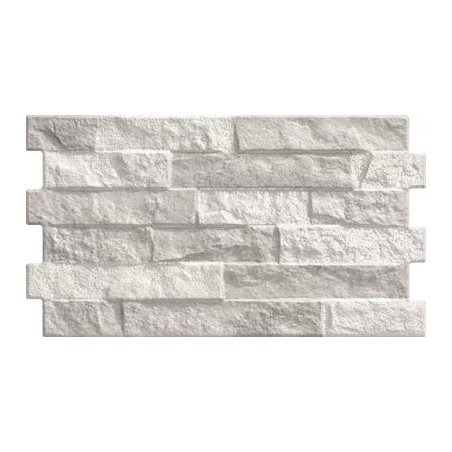 Echantillon - echantillon carrelage parement RIOJA WHITE 31x56 cm effet métallique