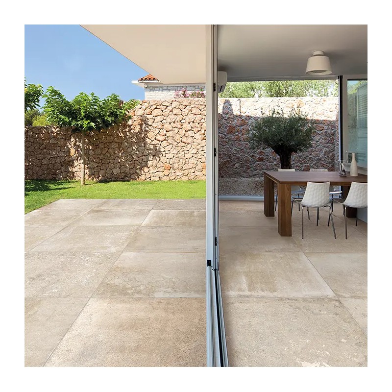 Dalle sur plots terrasse - DALLE SUR PLOTS BLOIS BEIGE 90x90x2 cm rectifié antidérapante