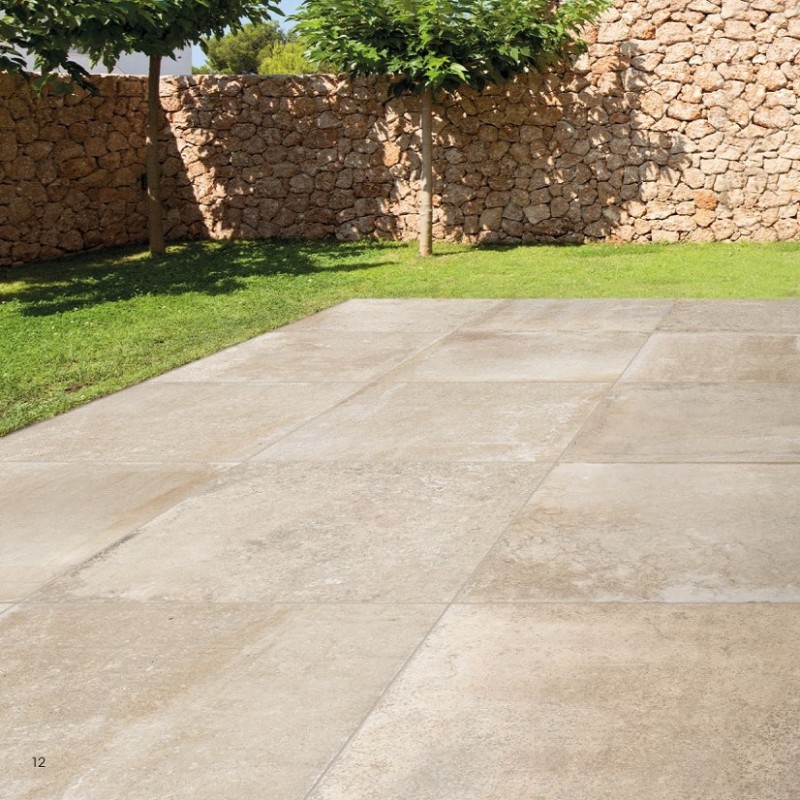 Dalle sur plots terrasse - DALLE SUR PLOTS BLOIS BEIGE 90x90x2 cm rectifié antidérapante