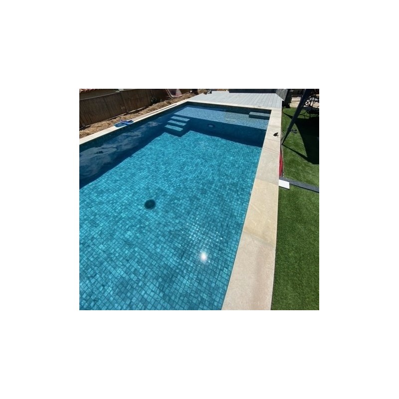 Émaux de verre 2,5 x 2,5 cm - Emaux de Verre REVIGLASS METAL RIVER SHINE imitation pierre effet métallique