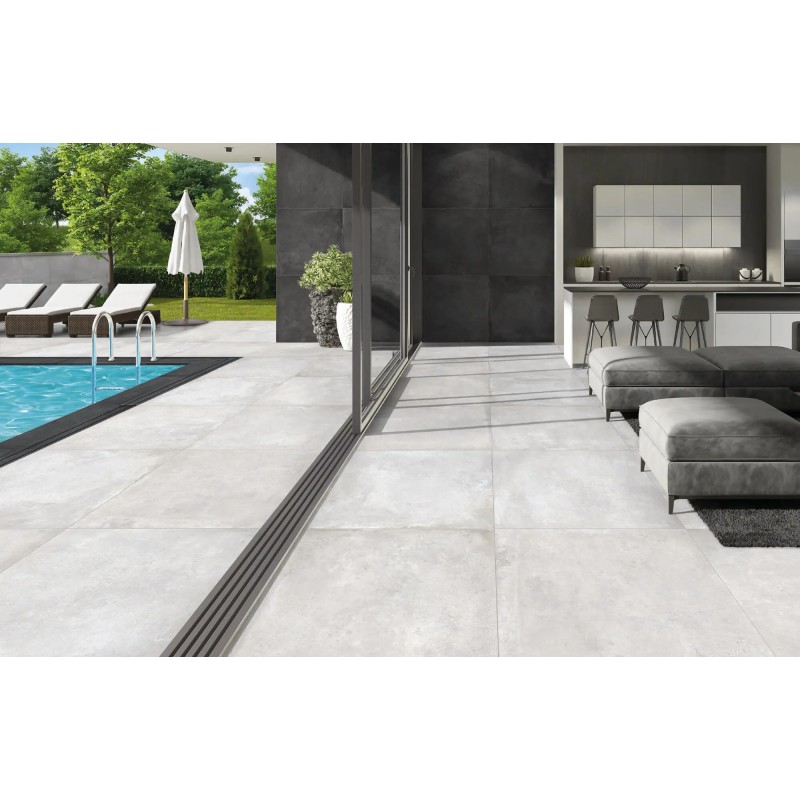 Dalle sur plots terrasse - DALLE SUR PLOTS DOCKS GRIGIO 100x100 cm antiderapante rectifiée