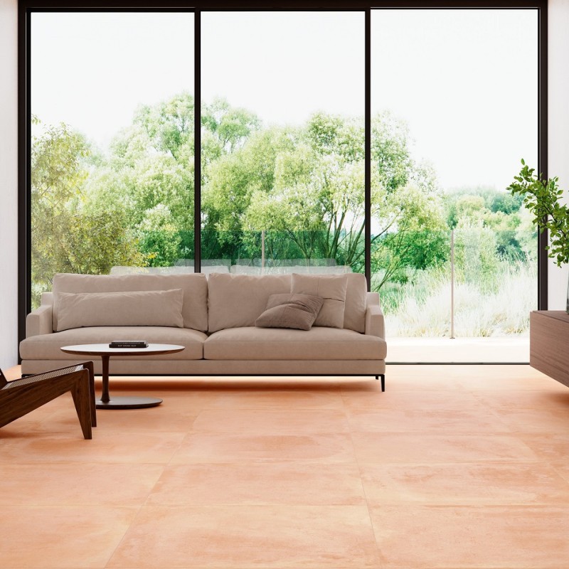 Terre cuite - carrelage TEMPO NUDE 90x90 cm imitation terre cuite