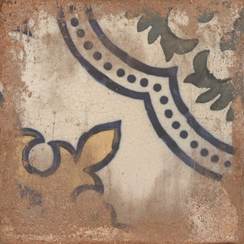 Carreaux ciment - carrelage décor imitation carreaux ciment vieilli 120x120 cm CASALE COTTO