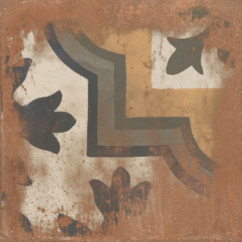 Carreaux ciment - carrelage décor imitation carreaux ciment vieilli 120x120 cm CASALE COTTO