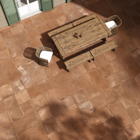 Terre cuite - Carrelage imitation terre cuite 60x120cm CASALE COTTO antidérapant