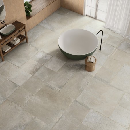 Terre cuite - Carrelage imitation terre cuite 60x60cm CASALE ECRU