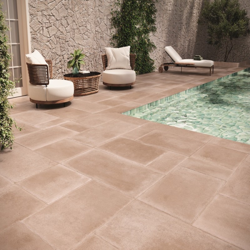 Terre cuite - Carrelage CLOS TERRA 60x90cm imitation terre cuite antidérapant