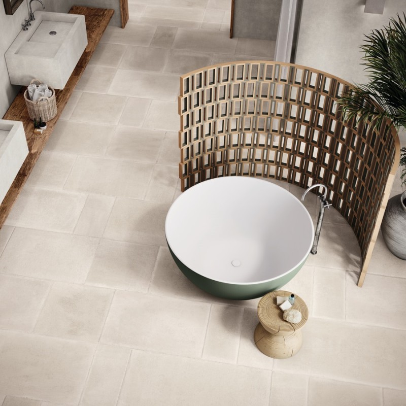 Terre cuite - Carrelage CLOS BIANCO 60x60cm imitation terre cuite