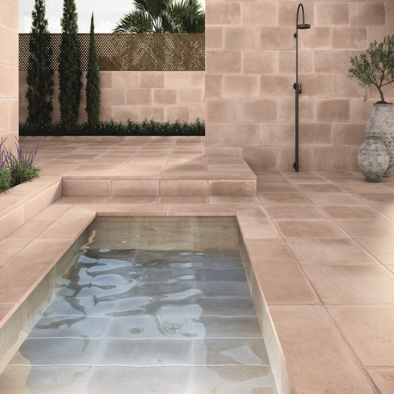 Terre cuite - Carrelage CLOS TERRA 60x60cm imitation terre cuite antidérapant