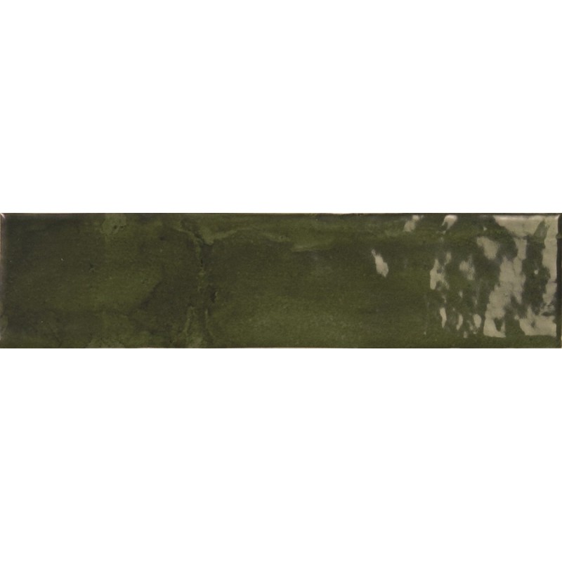 Zellige - Carrelage effet zellige 6x24,6 cm SOROLLA GREEN