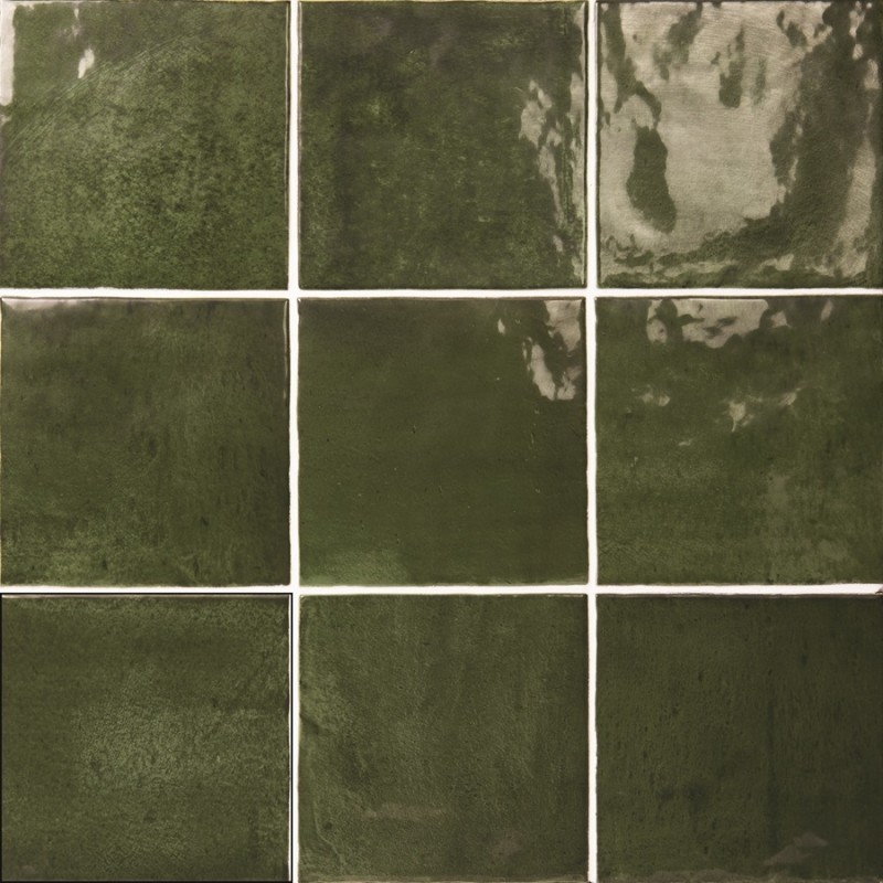 Zellige - Carrelage effet zellige 13,2x13,2 cm SOROLLA GREEN