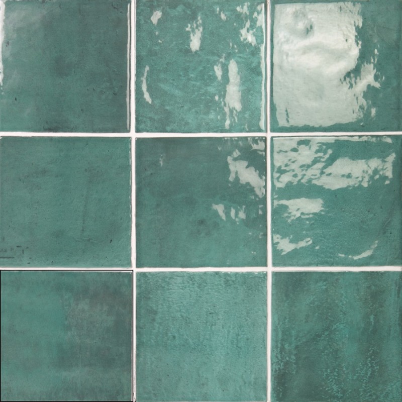Zellige - Carrelage effet zellige 13,2x13,2 cm SOROLLA AQUA