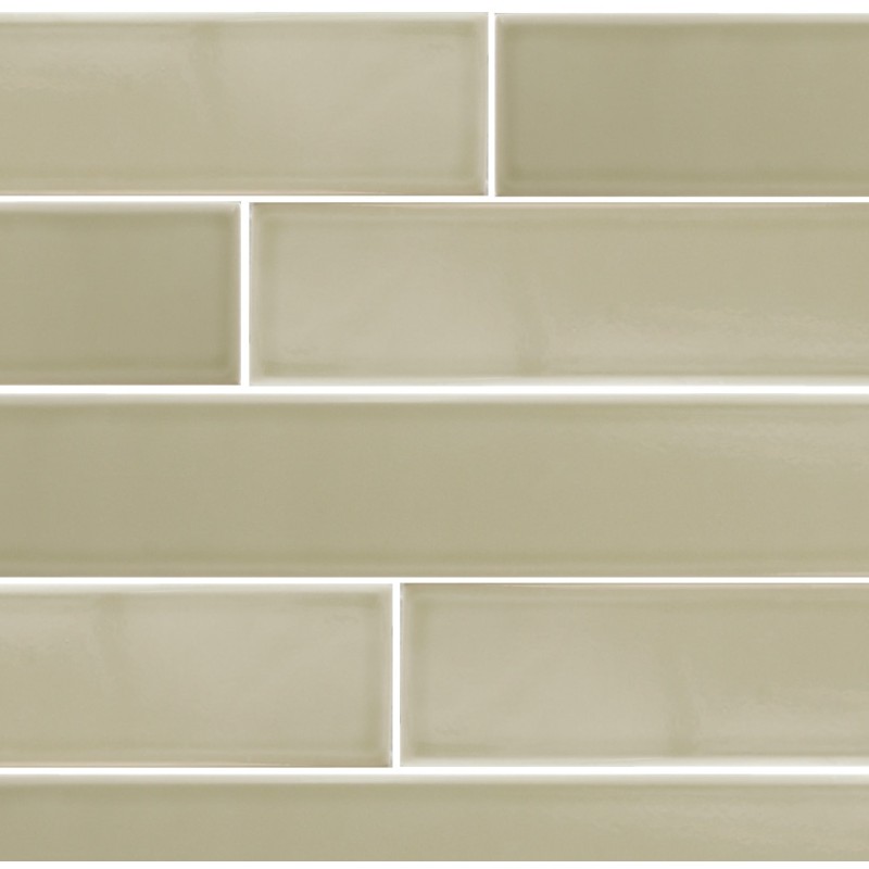 Zellige - Carrelage effet zellige 5x40 cm VITRAL OLIVE