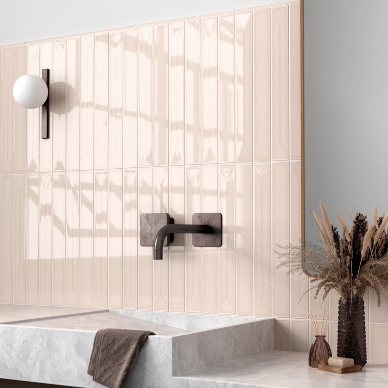 Zellige - Carrelage effet zellige 5x40 cm VITRAL SAND