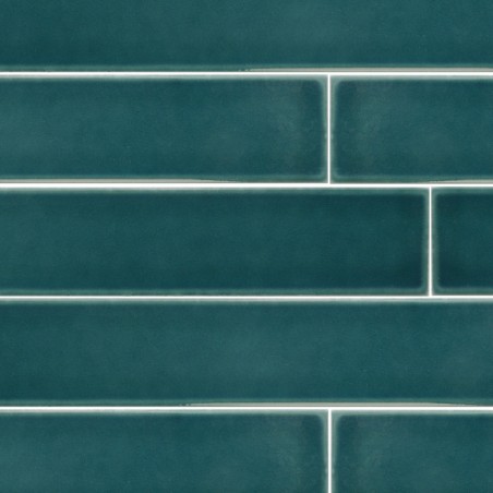 Zellige - Carrelage effet zellige 5x40 cm VITRAL PETROL REACTIVE