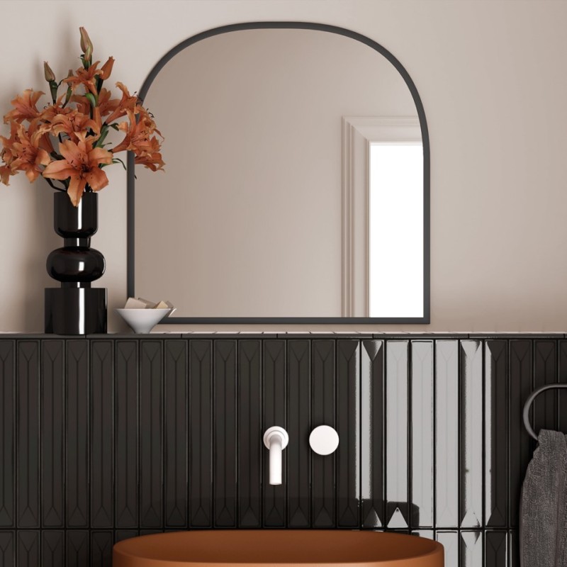 Zellige - Carrelage effet zellige 5x40 cm VITRAL AXIS BLACK