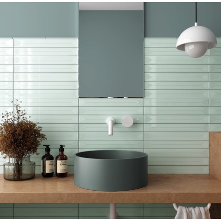 Zellige - Carrelage effet zellige 5x40 cm VITRAL AXIS MINT