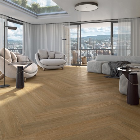 Imitation parquet - Carrelage effet bois 19,4x120 cm OSLO MARRON