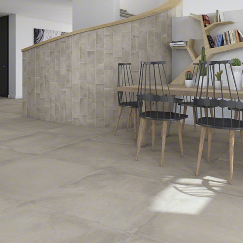 Terre cuite - Carrelage LAVERTON GRIS 59,3x59,3cm imitation terre cuite