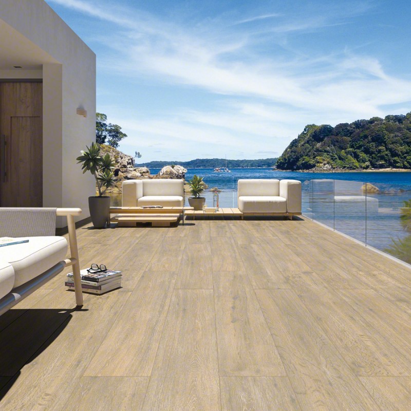 Imitation bois - Carrelage effet bois 19,4x120 cm BOWDEN R BEIGE R10