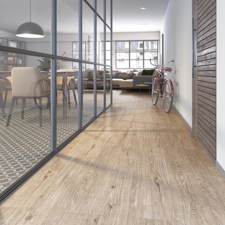 Imitation parquet - Carrelage effet bois 19,4x120 cm KOKKOLA R NATURAL