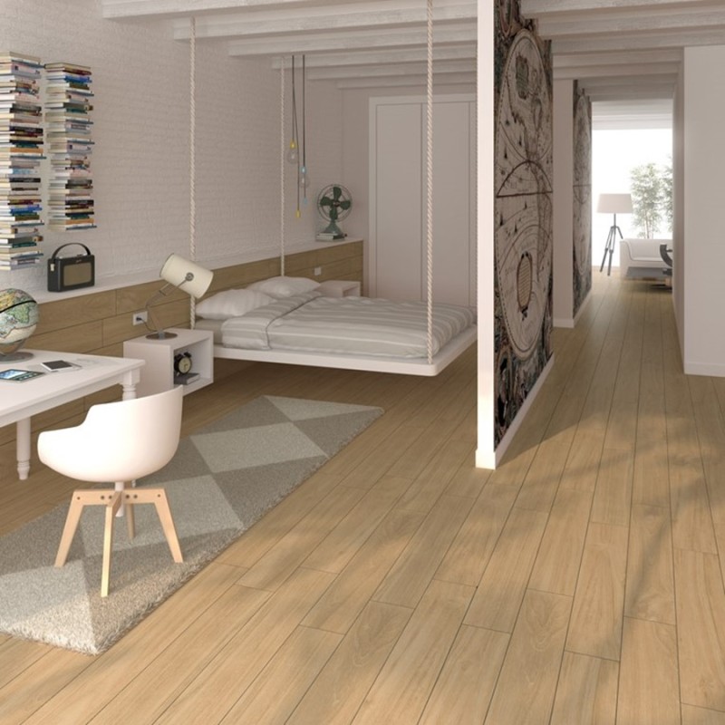 Imitation parquet - Carrelage effet bois 19,4x120 cm NORDLAND BEIGE